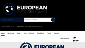 What Europeanautorecycling.com website looked like in 2018 (5 years ago)