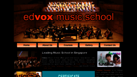 What Edvox.com website looked like in 2018 (5 years ago)