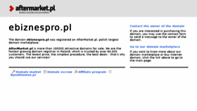 What Ebiznespro.pl website looked like in 2018 (5 years ago)