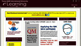 What Elearning.tamiu.edu website looked like in 2018 (5 years ago)