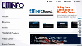 What Eminfo.com website looked like in 2018 (5 years ago)