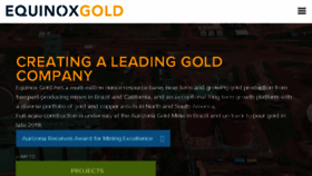 What Equinoxgold.com website looked like in 2018 (5 years ago)