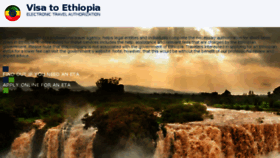 What Evisaforethiopia.com website looked like in 2018 (5 years ago)