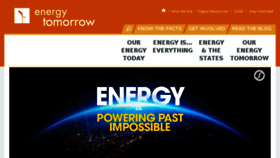 What Energytomorrow.org website looked like in 2018 (5 years ago)