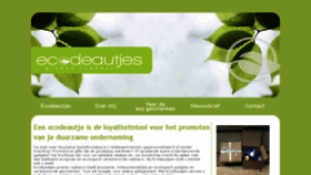 What Ecodeautjes.com website looked like in 2018 (5 years ago)