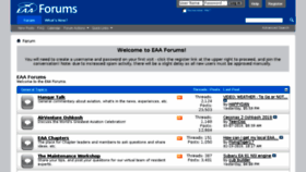 What Eaaforums.org website looked like in 2018 (5 years ago)