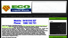 What Ecoliquidwaste.com website looked like in 2018 (5 years ago)