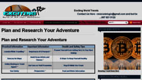 What Excitingworldtravels.com website looked like in 2018 (5 years ago)