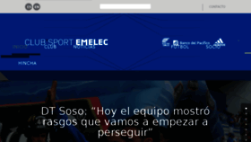 What Emelec.com.ec website looked like in 2018 (5 years ago)