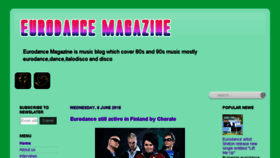 What Eurodancemag.blogspot.com website looked like in 2018 (5 years ago)