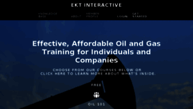What Ektinteractive.com website looked like in 2018 (5 years ago)