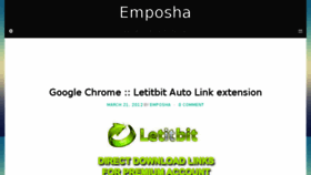 What Emposha.com website looked like in 2018 (5 years ago)