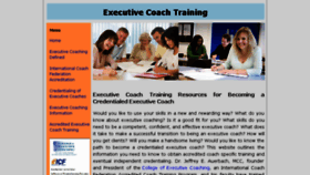 What Executivecoachtraining.com website looked like in 2018 (5 years ago)