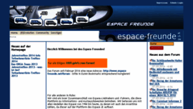 What Espacefreunde.de website looked like in 2018 (5 years ago)