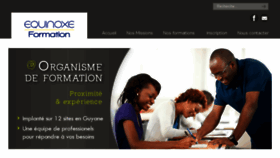 What Equinoxe-guyane.com website looked like in 2018 (5 years ago)