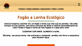 What Ecofogao.com.br website looked like in 2018 (5 years ago)