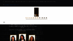 What Ecuadorvisas.com website looked like in 2018 (5 years ago)