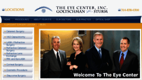 What Eyecenterstl.com website looked like in 2018 (5 years ago)