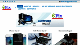 What Efixelectronicx.com website looked like in 2018 (6 years ago)