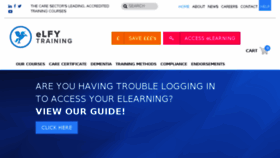 What Elfytraining.co.uk website looked like in 2018 (5 years ago)