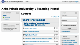 What Elearning.amu.edu.et website looked like in 2018 (5 years ago)