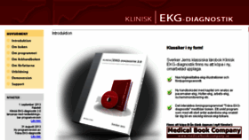 What Ekgdiagnostik.se website looked like in 2018 (5 years ago)