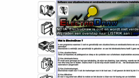 What Electrodraw.be website looked like in 2018 (5 years ago)
