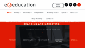 What E4education.co.uk website looked like in 2018 (5 years ago)