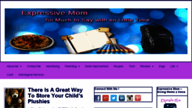 What Expressivemom.com website looked like in 2018 (5 years ago)