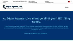 What Edgaragents.com website looked like in 2018 (5 years ago)
