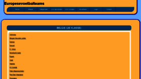 What Europesevoetbalteams.allepaginas.nl website looked like in 2018 (5 years ago)