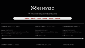 What Essenza.ng website looked like in 2018 (5 years ago)