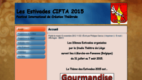 What Estivades2015.cifta.org website looked like in 2018 (5 years ago)