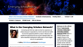 What Emergingscholars.org website looked like in 2018 (5 years ago)