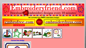 What Embroideryfriend.com website looked like in 2018 (5 years ago)
