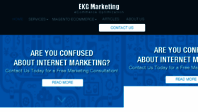 What Ekgmarketing.com website looked like in 2018 (5 years ago)