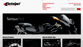 What Electrosport.com website looked like in 2018 (5 years ago)