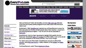 What Everythingipod.com website looked like in 2018 (5 years ago)