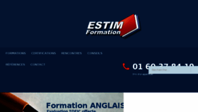 What Estim-formation.com website looked like in 2018 (5 years ago)