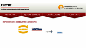 What Eletri.com.br website looked like in 2018 (5 years ago)