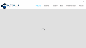 What Enzymus.hu website looked like in 2018 (5 years ago)