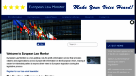 What Europeanlawmonitor.org website looked like in 2018 (5 years ago)