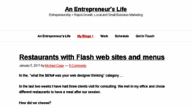 What Entrepreneurslife.com website looked like in 2018 (5 years ago)