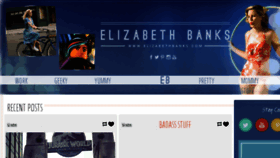 What Elizabethbanks.com website looked like in 2018 (5 years ago)