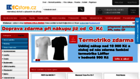 What Ecstore.cz website looked like in 2018 (5 years ago)