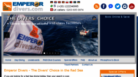 What Emperordivers.com website looked like in 2018 (5 years ago)