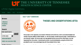 What Etd.uthsc.edu website looked like in 2018 (5 years ago)