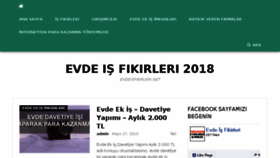 What Evdeisfikirleri.net website looked like in 2018 (5 years ago)