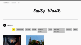What Emilywasik.com website looked like in 2018 (5 years ago)