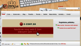 What E-zeny.sk website looked like in 2018 (5 years ago)